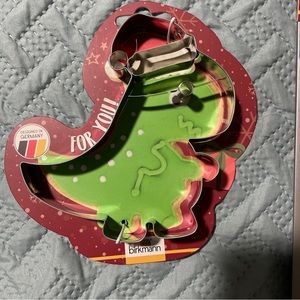 Birkmann Dinosanta Large Christmas Cookie Cutter 6" Dinosaur